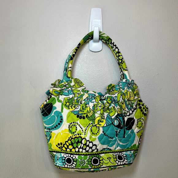 Vera Bradley Limes Up Mini Double Strap Handbag Purse - Picture 1 of 6